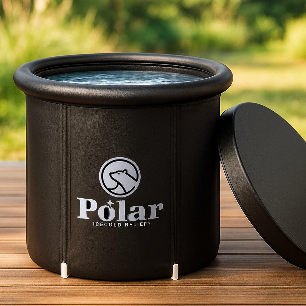 Polar Recovery Deluxe isbadekar i oppblåsbar PVC med termolokk